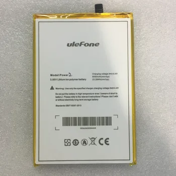 Rezerves Akumulatoru Ulefone Jauda 2 Power2 mobilo telefonu 6050mAh Uzlādējams Li-polymer Baterijas Batteria 100% Pārbaudīta