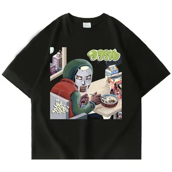 Mf Doom Madlib Madvillain Grafiskais T Krekls Streetwear Vintage Gothic T-krekli Lielgabarīta Hip Hop Reperis Īsām Piedurknēm Tee Krekls Vīriešiem