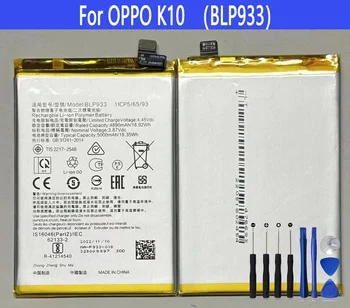 BLP933 Akumulatoru OPPO K10 Remonts Daļa Sākotnējās Spējas, Mobilo Telefonu Baterijas Bateria