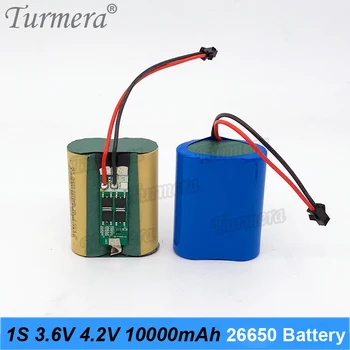 Turmera 3.6 V 4.2 V 10000mAh 26650 20A Litija Akumulators ar BMS par Lukturis Laternas Gaismiņa Baterijas vai Bluetooth Skaļruni Izmantot