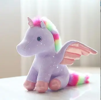 unicorn plīša rotaļlieta, lai bērnu Bērnu Bērnu Nomierinātu Miega Spilvenu Lelle Dzīvnieku Pildījumu Plīša Rotaļlieta Dzimšanas dienas Dāvanas Meitenēm Childre