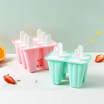 Silikona ledus renes radošo ice pelējuma sadzīves vasaras diy mājās gatavotu saldējumu popsicle pelējuma popsicle ice cube pelējuma