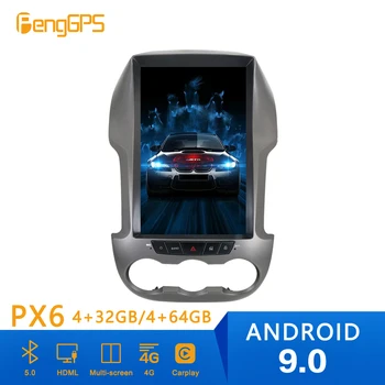Android 9.0 Tesla Stila Automašīnas Radio Vertikāla Ekrāna Ford Ranger 2011. - 2016. gada GPS Navigācijas Ieraksti Multimediju CD Atskaņotājs Nr.