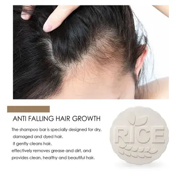 Matu Kopšanas Anti-Hair Loss Ātru Matu Augšanu Tīrīšana, Ziepes, Matus Mazgāt Rīsu Ziepes Ar Ziedu Smaržu, Rīsi, Šampūns, Ziepes
