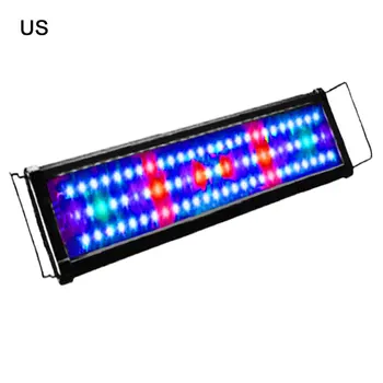 LED Akvārija Gaismas Multi-Krāsu Pilna Spektra 30cm Super Slim Zivju Tvertnes Ūdens Augu Jūras Augt Apgaismes Lampas ES/ASV Plug