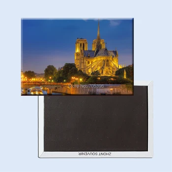 Parīzes Notre Dame cathedral Ceļojumu Dāvanu,Tūrisma Suvenīru, Ledusskapis Magnēti 20947