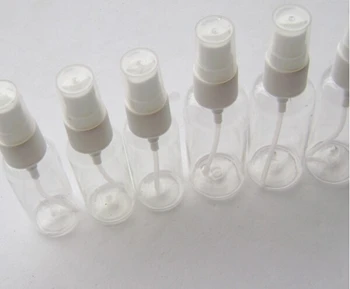 50gab Augstas kvalitātes 15ml caurspīdīgas Plastmasas Smidzināšanas Pudeli, atkārtoti Uzpildāmas Pudeles Smaržas PET Pudele ar Aerosola Sūknis