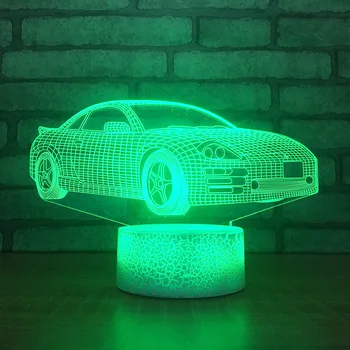 Auto Jaunrades Produkts Akrila 3d Galda Lampas Guļamistabas Led Atmosfēru Galda Moderne Galda Lampas, Ziemassvētku rotājumi dāvana bērnam