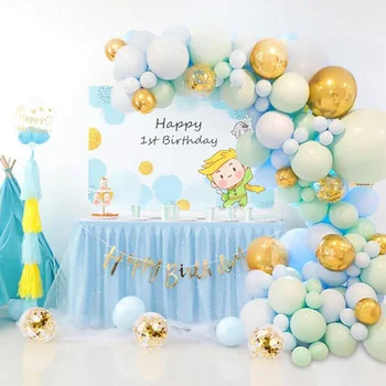 126pcs Macaron Baloni Vainags Arku Komplekts Baby Dušas Kāzu Rotājumi Lateksa Macaron Balonu Dzimšanas dienas svinības Piegādēm