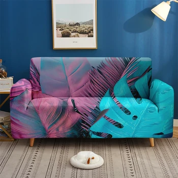 3D Drukas 1/2/3/4-vietīgo Vasaras Tropu Augi Elastīgs Dīvāna Pārsegs Dīvāns Pasūtījuma Dīvāns Aizsargs Dzīvojamā Istabā, Guļamistabā, Mājas Dekoru