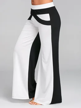 Plus Lieluma Plaša Kāju Bikses Raibs Elastīgs Augstas Starām. Ikdienas Bikses Modes Sieviešu Rudens Streetwear Bikses Mujer L-5XL