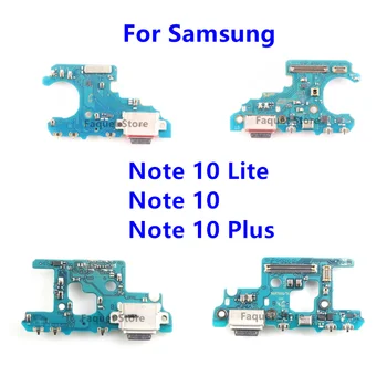 Samsung Galaxy Note 10 Lite N970F/U N770F Note10+ N976B/N/V, USB Lādētāja Ports Jack Dock Savienotājs Uzlādes Valdes Flex Kabelis
