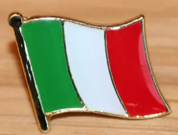 pasūtījuma karogu, atloks, nozīmītes lēti pielāgotus, ITĀLIJA itālijas Valsti Metāla Karoga Atloks Pin Žetons