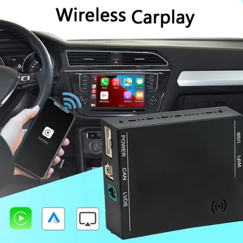 OEM Ekrāns atjauninātu Bezvadu CarPlay Dekodera Kaste Android Auto Spoguli Saites piemērots MIB1/ MIB2 Platforma
