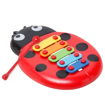 Baby Puzzle Kukaiņu Krāsains Mārīte Baby Kid 8-Piezīme Xylophone Muzikālās Rotaļlietas Gudrības Attīstību Bērnu Sitamie Rotaļlietas