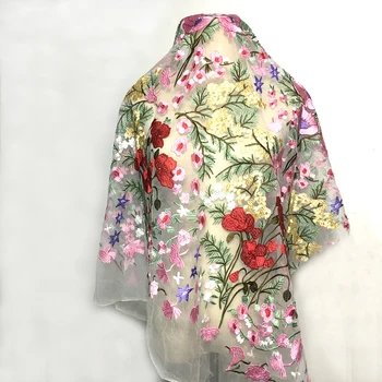 LASUI 1 pagalmā Izsmalcinātu Skaistu ziedu izšuvumi acs mežģīņu auduma Apģērbu dizaina dekoratīvie auduma Labu qualityX0755