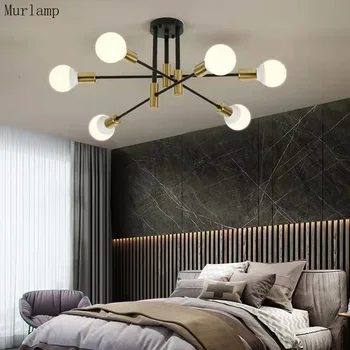 Murlamp modernu led viesistaba, ēdamistaba, guļamistaba radošo gaismas luksusa vienkārši lustra dzīvojamā istabā apdare
