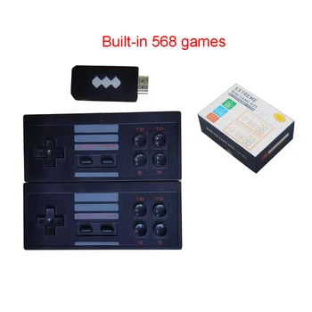 HD TV 8 bitu spēļu konsoli Mini jaunu spēli bezvadu kontrolieris mājas atbalstu TF karti mini spēļu konsoles