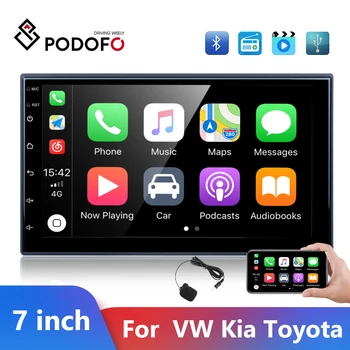 Podofo Carplay 2 Din Auto Magnetolas Multivides Video Player 7