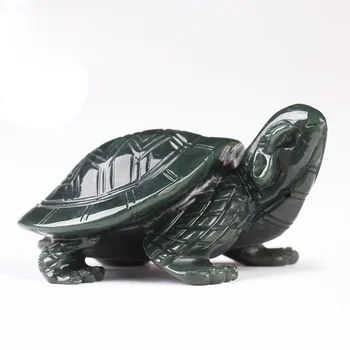 Karstā Pārdošanas Dabas Puses-grebt Hetian Cyan Jade Maz Bruņurupucis Kulons Modes Rotaslietas Vīriešiem, Sievietēm Veiksmi Dāvanas