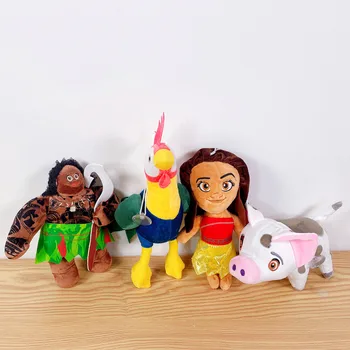20cm Disney Cartoon Moana Princese Leģenda Vaiana Maui Galvenais Tui Tala Heihei Pua plīša Rotaļlietu cūka, vistas lelli, Automašīnu Dekorēšana dāvanu