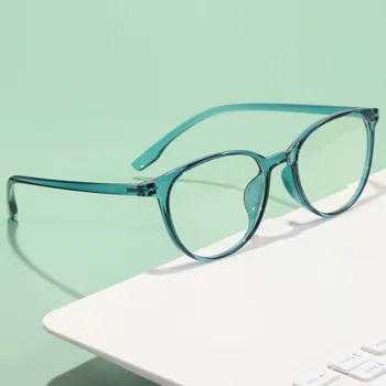 Retro Apaļā Rāmja Anti-zilā Starojuma Brilles Ultravieglajiem Vīriešu un Sieviešu Modes Zilā Gaisma Pretbloķēšanas Brilles, Briļļu Studentiem